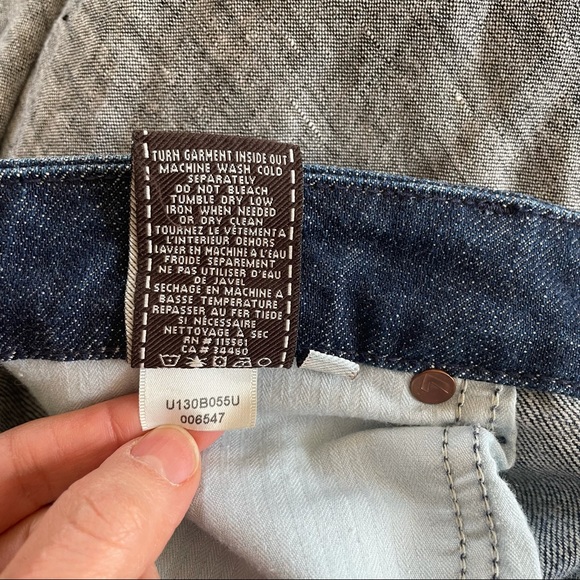 7 For All Mankind "A" Pocket Boot Cut Denim Mid Rise Jeans Size 29 - Picture 10 of 13